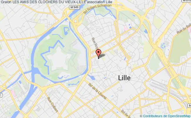 plan association Les Amis Des Clochers Du Vieux-lille Lille