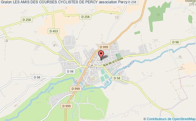 plan association Les Amis Des Courses Cyclistes De Percy Percy