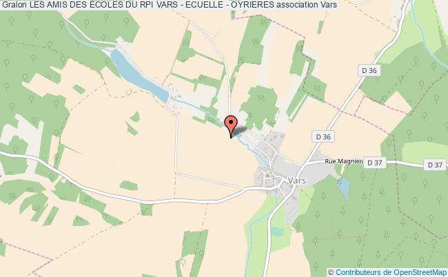 plan association Les Amis Des Écoles Du Rpi Vars - Ecuelle - Oyrieres Vars