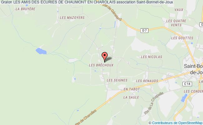 plan association Les Amis Des Ecuries De Chaumont En Charolais Saint-Bonnet-de-Joux