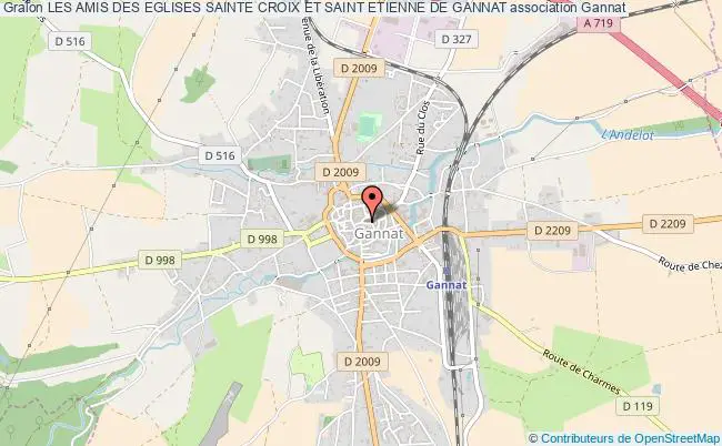 plan association Les Amis Des Eglises Sainte Croix Et Saint Etienne De Gannat Gannat
