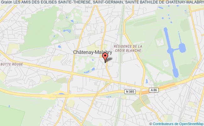 plan association Les Amis Des Eglises Sainte-therese, Saint-germain, Sainte Bathilde De Chatenay-malabry Châtenay-Malabry