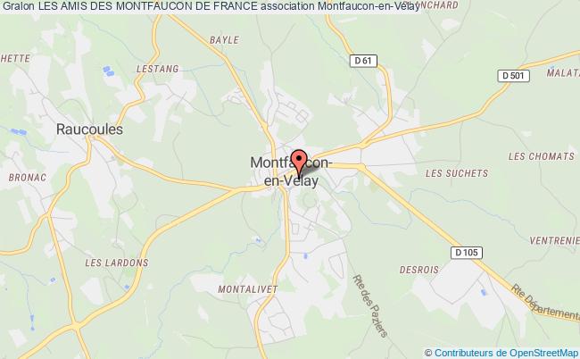 plan association Les Amis Des Montfaucon De France Montfaucon-en-Velay