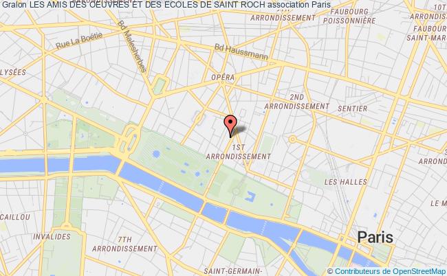 plan association Les Amis Des Oeuvres Et Des Ecoles De Saint Roch Paris