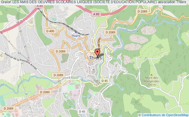 LES AMIS DES OEUVRES SCOLAIRES LAIQUES (SOCIETE D'EDUCATION POPULAIRE)