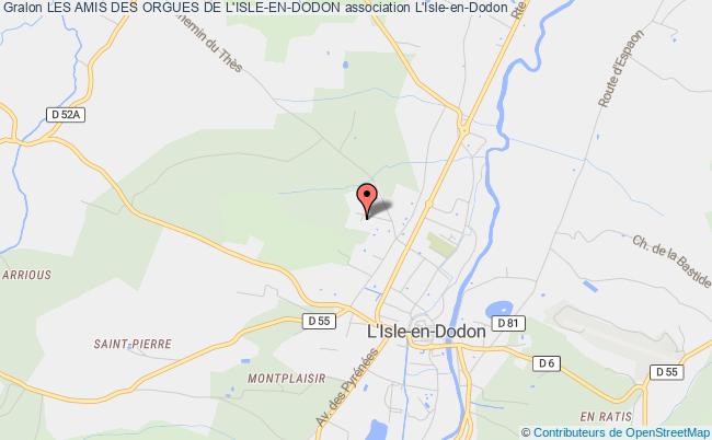 plan association Les Amis Des Orgues De L'isle-en-dodon L'   Isle-en-Dodon