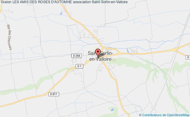 plan association Les Amis Des Roses D'automne Saint-Sorlin-en-Valloire