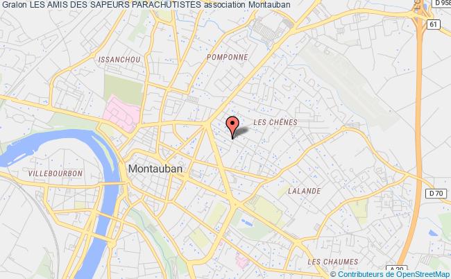 plan association Les Amis Des Sapeurs Parachutistes Montauban