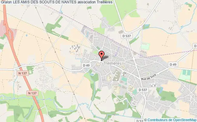 plan association Les Amis Des Scouts De Nantes Treillières