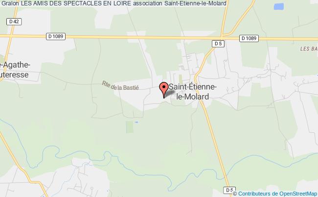 plan association Les Amis Des Spectacles En Loire Saint-Étienne-le-Molard