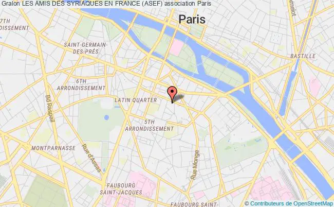 plan association Les Amis Des Syriaques En France (asef) Paris