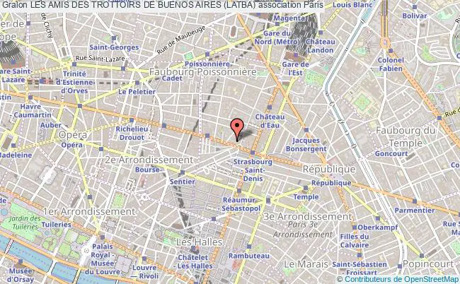 plan association Les Amis Des Trottoirs De Buenos Aires (latba) Paris 10e