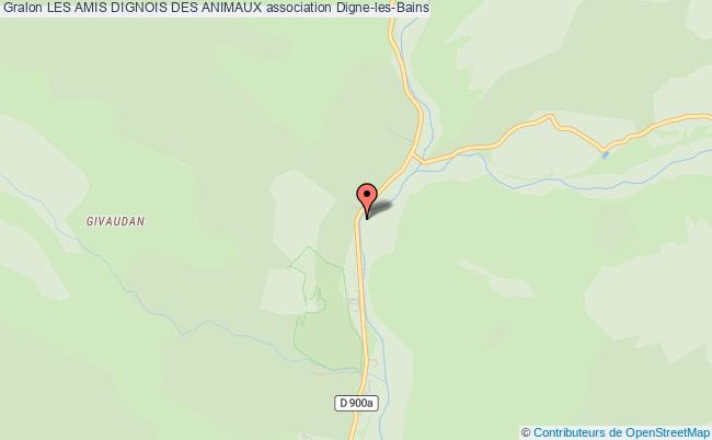 plan association Les Amis Dignois Des Animaux Digne-les-Bains