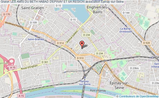 plan association Les Amis Du Beth Habad D'epinay Et Sa Region Epinay-sur-Seine