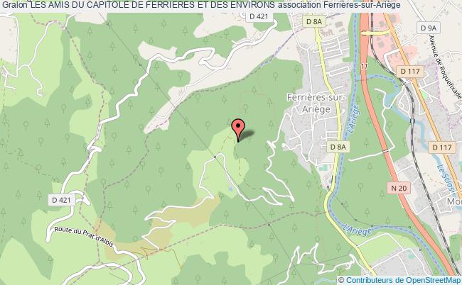 plan association Les Amis Du Capitole De Ferrieres Et Des Environs Ferrières-sur-Ariège