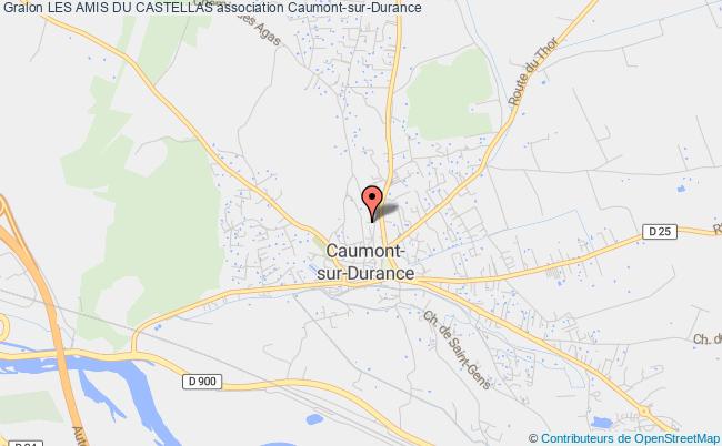plan association Les Amis Du Castellas Caumont-sur-Durance