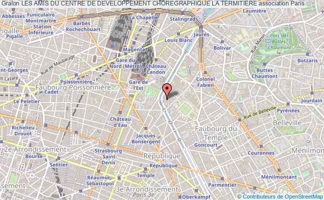 plan association Les Amis Du Centre De Developpement Choregraphique La Termitiere Paris