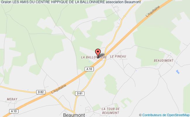plan association Les Amis Du Centre Hippique De La Ballonniere Beaumont-saint-cyr
