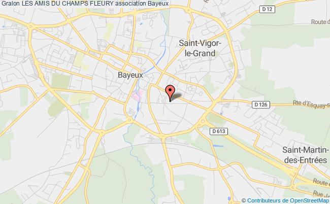 plan association Les Amis Du Champs Fleury Bayeux