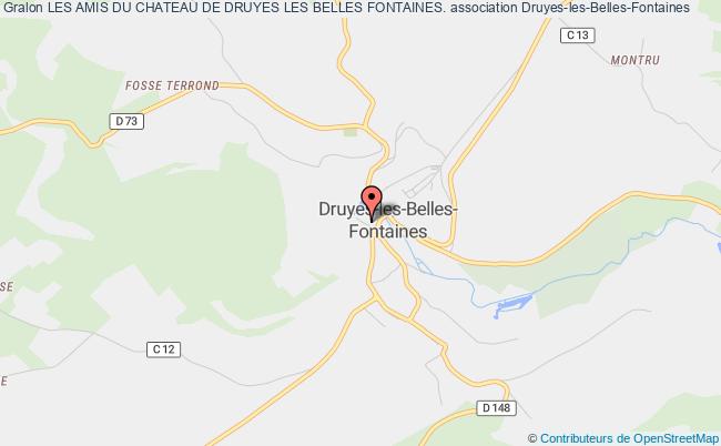 plan association Les Amis Du Chateau De Druyes Les Belles Fontaines. Druyes-les-Belles-Fontaines