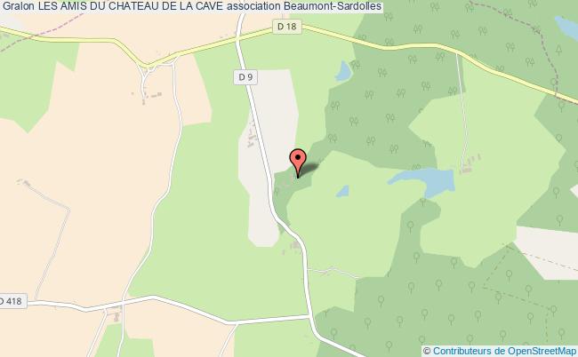 plan association Les Amis Du Chateau De La Cave Beaumont-Sardolles
