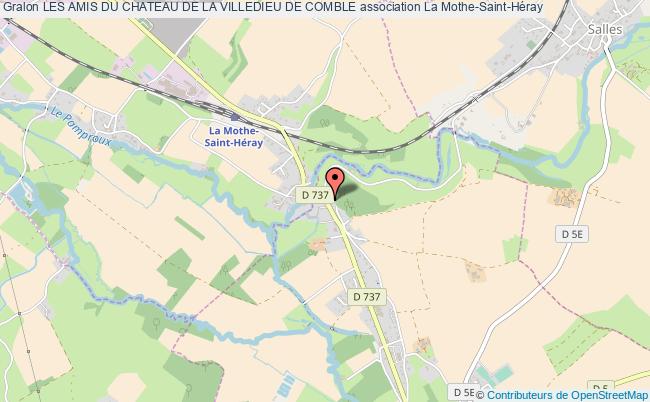 plan association Les Amis Du Chateau De La Villedieu De Comble La    Mothe-Saint-Héray