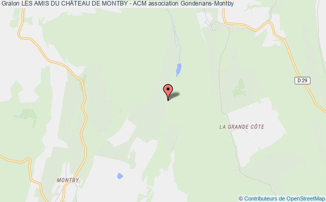 plan association Les Amis Du ChÂteau De Montby - Acm Gondenans-Montby