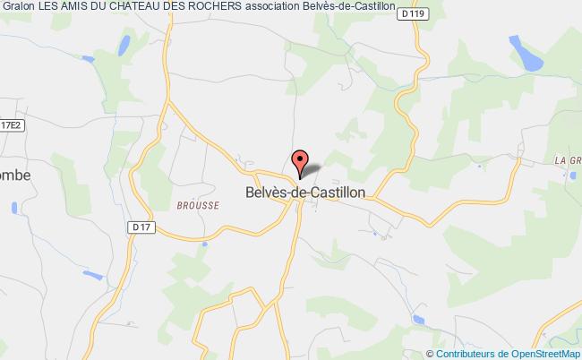 plan association Les Amis Du Chateau Des Rochers Belvès-de-Castillon
