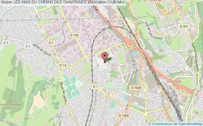 plan association Les Amis Du Chemin Des Chavonnes Chambéry