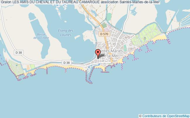 plan association Les Amis Du Cheval Et Du Taureau Camargue Saintes-Maries-de-la-Mer