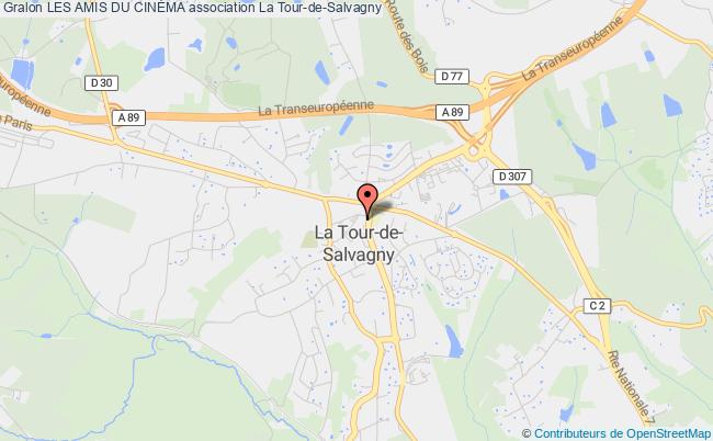 plan association Les Amis Du CinÉma Tour-de-Salvagny