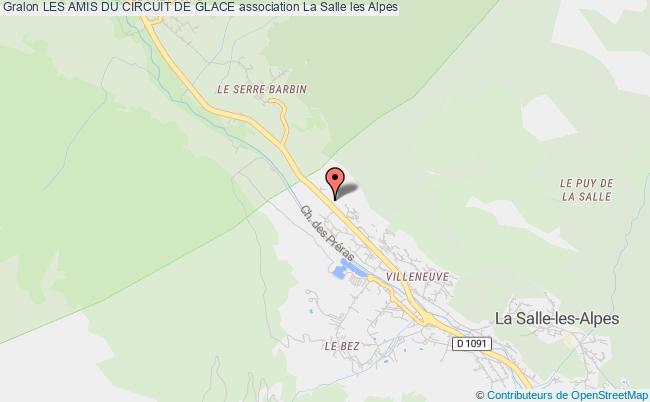 plan association Les Amis Du Circuit De Glace La    Salle les Alpes