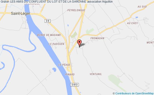 plan association Les Amis Du Confluent Du Lot Et De La Garonne Aiguillon