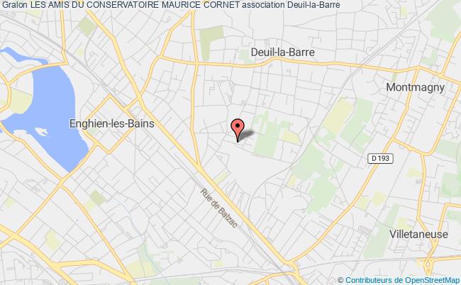 plan association Les Amis Du Conservatoire Maurice Cornet Deuil-la-Barre