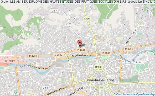 plan association Les Amis Du Diplome Des Hautes Etudes Des Pratiques Sociales D.h.e.p.s Brive-la-Gaillarde