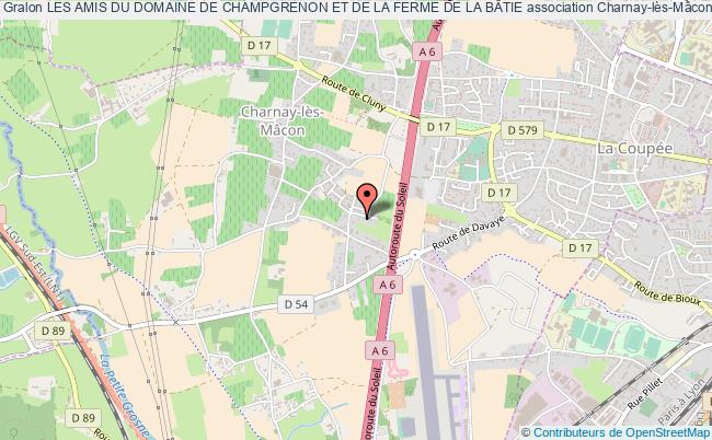 plan association Les Amis Du Domaine De Champgrenon Et De La Ferme De La BÂtie Charnay-lès-Mâcon
