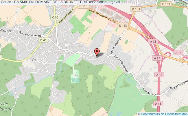 plan association Les Amis Du Domaine De La Brunetterie Orgeval