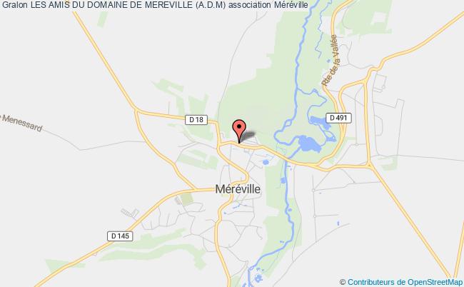 plan association Les Amis Du Domaine De Mereville (a.d.m) Méréville