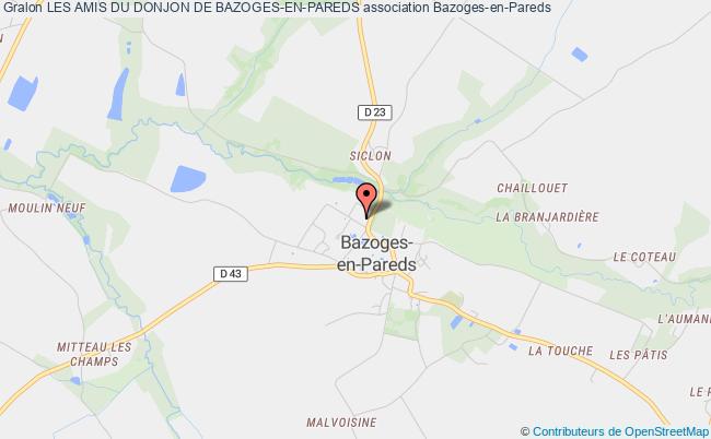 plan association Les Amis Du Donjon De Bazoges-en-pareds Bazoges-en-Pareds