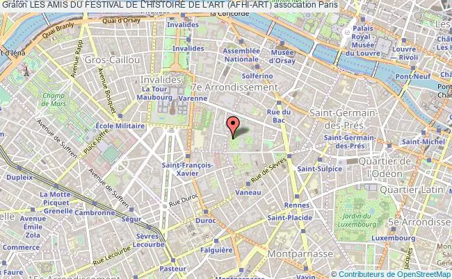 plan association Les Amis Du Festival De L'histoire De L'art (afhi-art) Paris