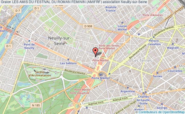 plan association Les Amis Du Festival Du Roman FÉminin (amifrf) Neuilly-sur-Seine