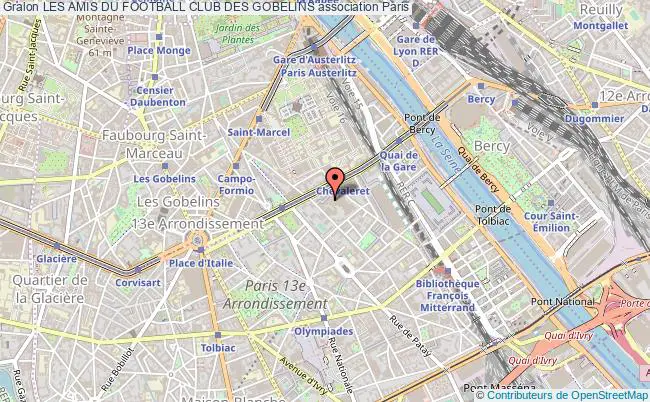 plan association Les Amis Du Football Club Des Gobelins Paris