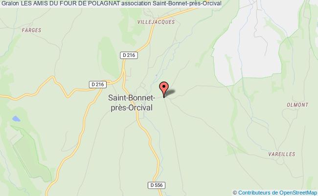 plan association Les Amis Du Four De Polagnat Saint-Bonnet-près-Orcival