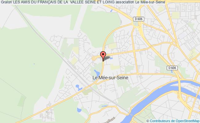 plan association Les Amis Du FranÇais De La  Vallee Seine Et Loing Mée-sur-Seine