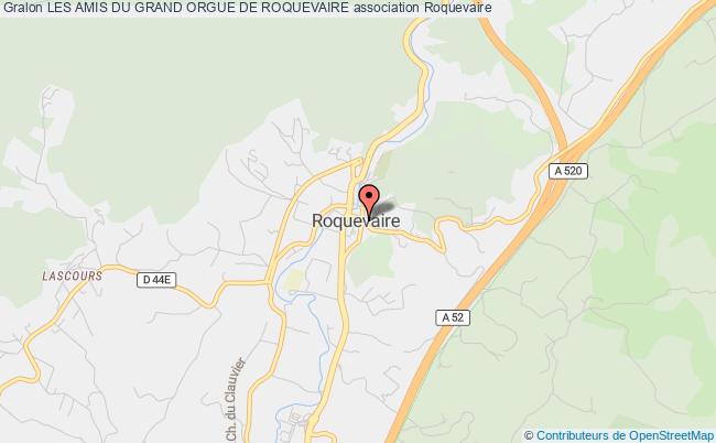 plan association Les Amis Du Grand Orgue De Roquevaire Roquevaire