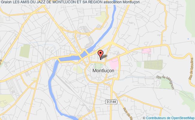 plan association Les Amis Du Jazz De Montlucon Et Sa Region Montluçon