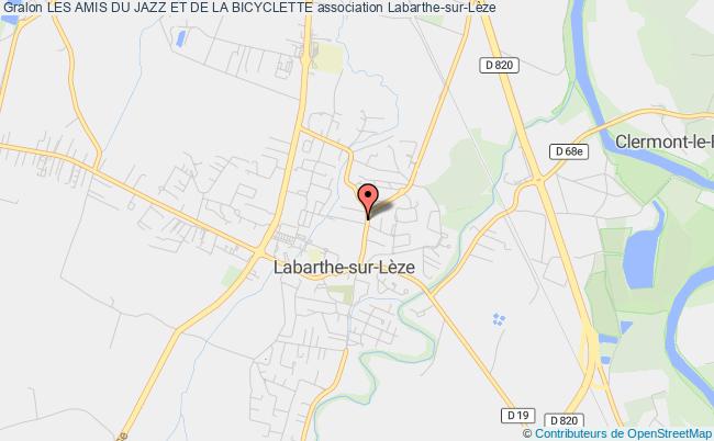 plan association Les Amis Du Jazz Et De La Bicyclette Labarthe-sur-Lèze
