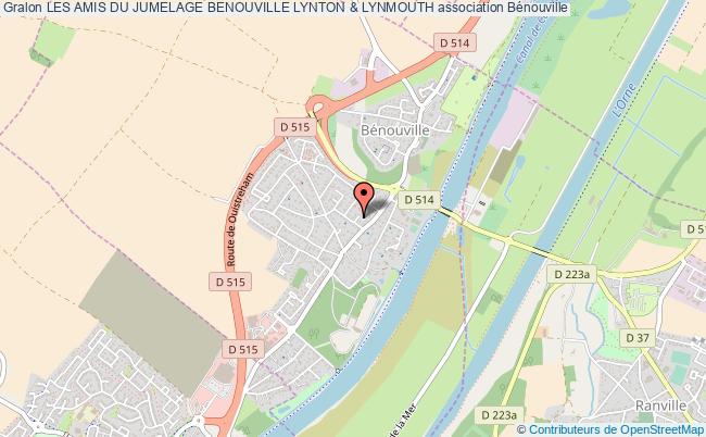plan association Les Amis Du Jumelage Benouville Lynton & Lynmouth Bénouville