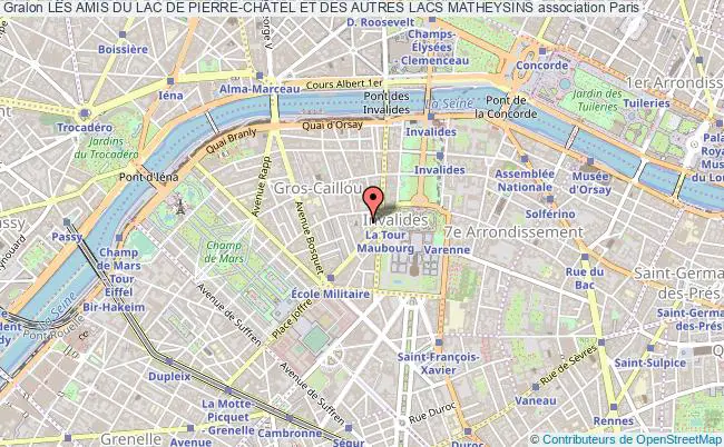 plan association Les Amis Du Lac De Pierre-chÂtel Et Des Autres Lacs Matheysins Paris