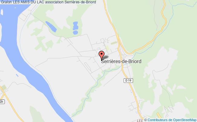 plan association Les Amis Du Lac Serrières-de-Briord